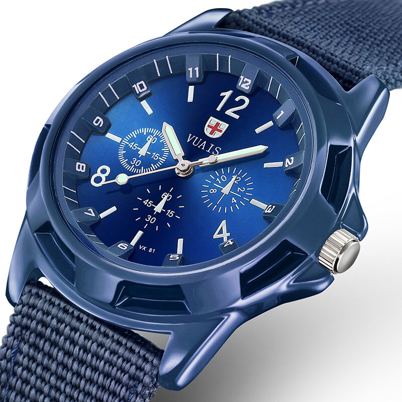 Prema-reloj deportivo militar para hombre, cronógrafo de cuarzo con fecha, de pulsera, de cuero, informal, de marca de lujo