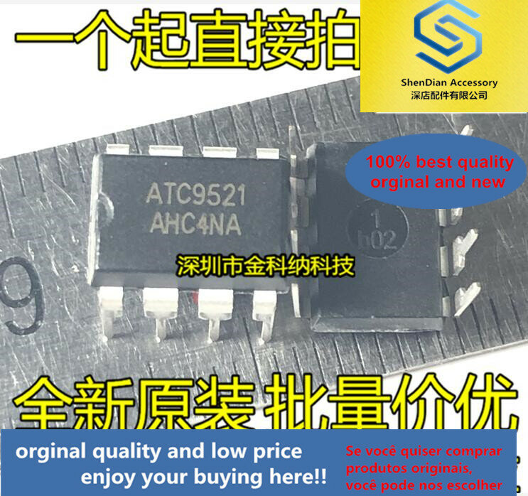 5 pièces seulement original nouveau ATC9521 12W IC de gestion de l'alimentation, circuit intégré driver de LED, DIP8 en ligne