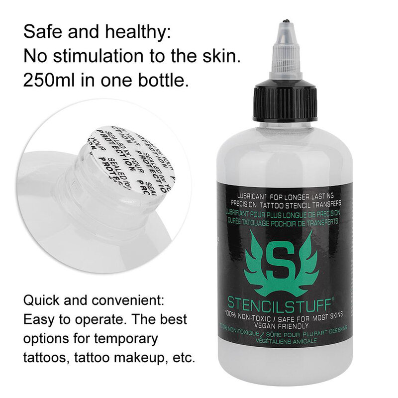 30/120/250ML Stencil per tatuaggio professionale Gel magico copiatrice termica tatuaggio trasferimento roba soluzione crema Set di inchiostri per tatuaggi