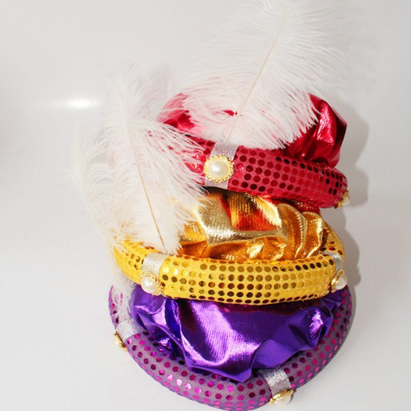 Aladdin – chapeau de mascarade d'halloween pour enfants, accessoires de fête, spectacle sur scène, Cosplay