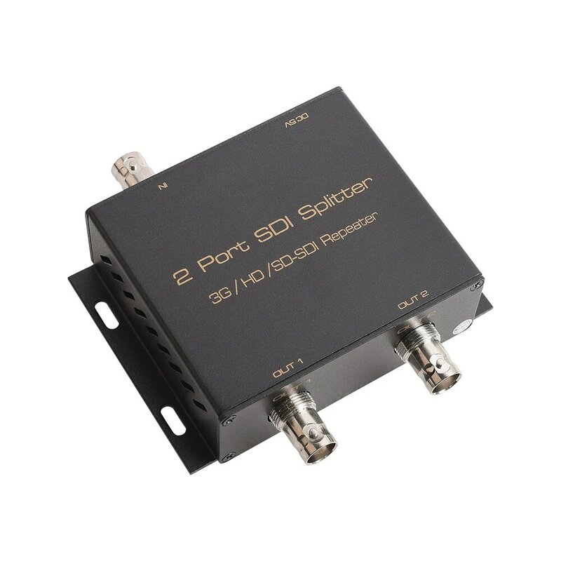 2 Port 1080P SD-SDI HD-SDI 3G-SDI Splitter 1X2 SDI Repeater 1 Input 2 Output untuk Sistem CCTV