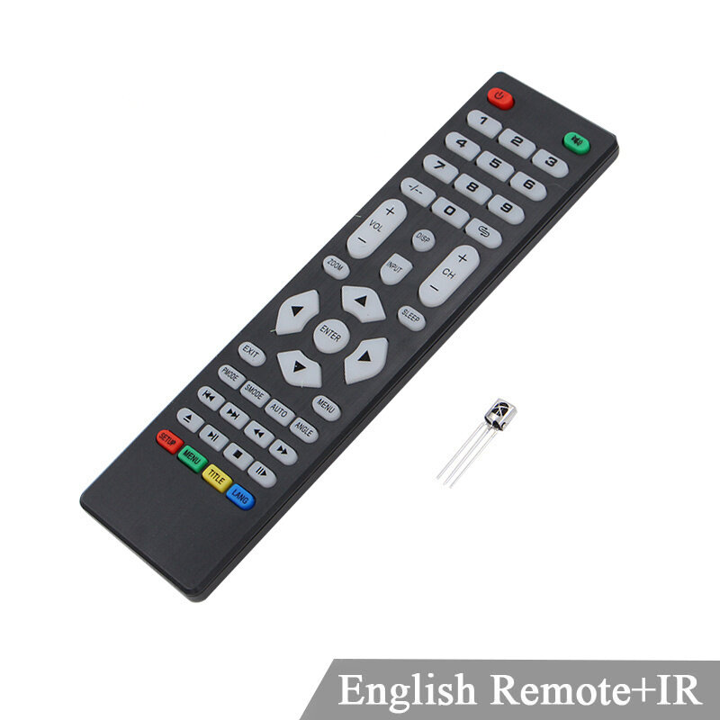 Controle remoto universal com receptor ir lcd driver placa controlador adequado para v59 v56 3463a DVB-T2 v29 3663lua placa de motorista