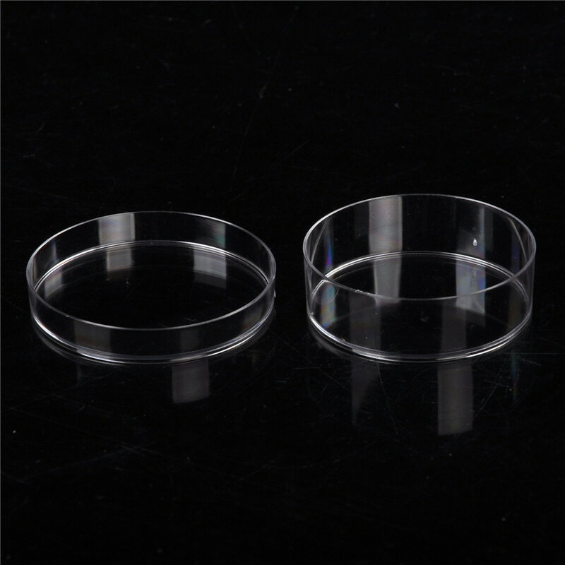 10PCS Practical Sterile Petri Dishes With Lids For Lab Plate Bacterial Yeast Chemical Instrument Lab SupplyAA
