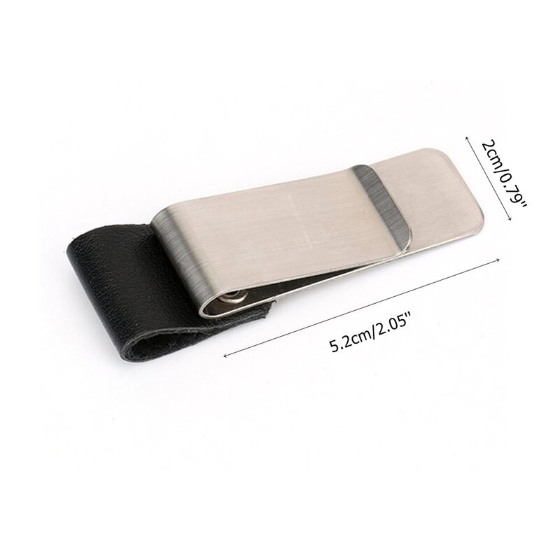 1pcs Pen Loop For Notebook Retro Leather Journal Notebook Pencil Holder Bookmark With Metal Clip Office School Supplies