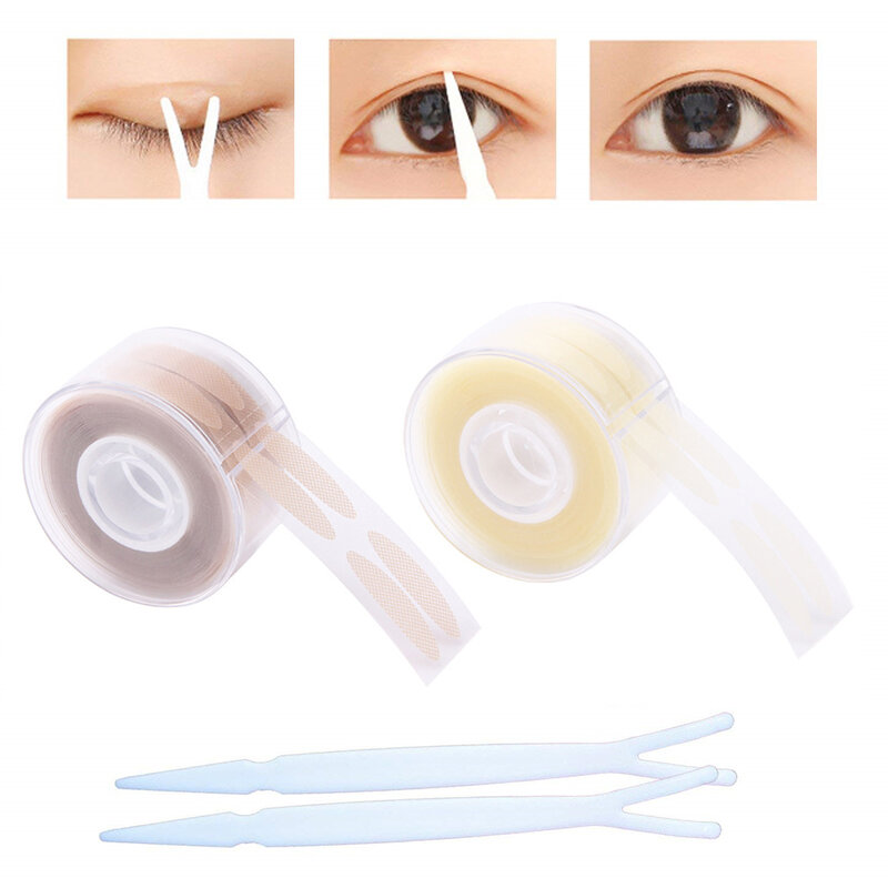 600Pcs/box Eyelid Sticker Double Eyelid Tape Fold Self Adhesive Stickers S/L Invisible Eyelid Clear Beauty Make Up Eyelid Tools