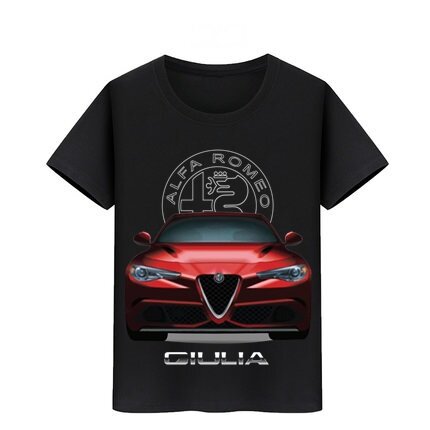 Camiseta de hip-Skateboard para niños y niñas, camisetas de surf para adolescentes, camiseta para niños, camiseta de Alfa Romeo Giulia, estampado coche en 3D
