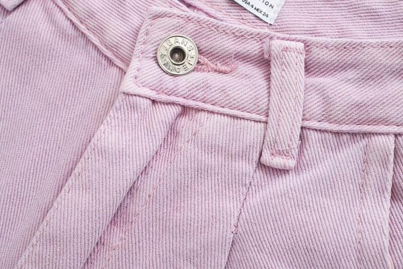 Welken sommer england vintage lila farbe mom jeans frau Rübe hosen hohe taille jeans plissee boyfriend-jeans für frauen
