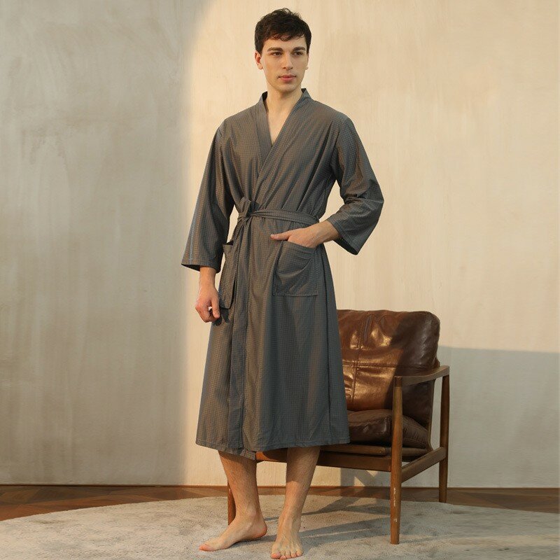 女性と男性のための柔らかい着物のドレッシングガウン,3xlまでの大きなサイズのカジュアルな秋のパジャマ