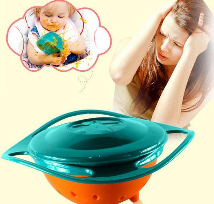 Креативная обучающая посуда для кормления детей, миска высокого качества, вспомогательная посуда для малышей, посуда для детского питания, тренировочная Гироскопическая чаша для кормления