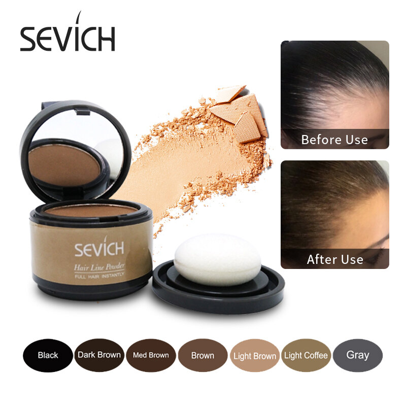 Sevich 8 color Hair Shadow Powder Repair Hair Shadow Hair line Modified Hair Concealer Natural Cover Instant Hair Fluffy Powder
