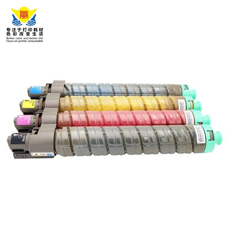 Jianyingchen Kompatibel Warna Toner Cartridge Digunakan untuk Ricohs Aficio SPC820DN SPC821 (4 Botol)