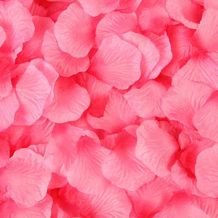 Tkaniny symulacja płatki ślub kwiat dziewczyna płatki róż dekoracje ślubne gradientowe płatki róż 500 sztuk w opakowaniu