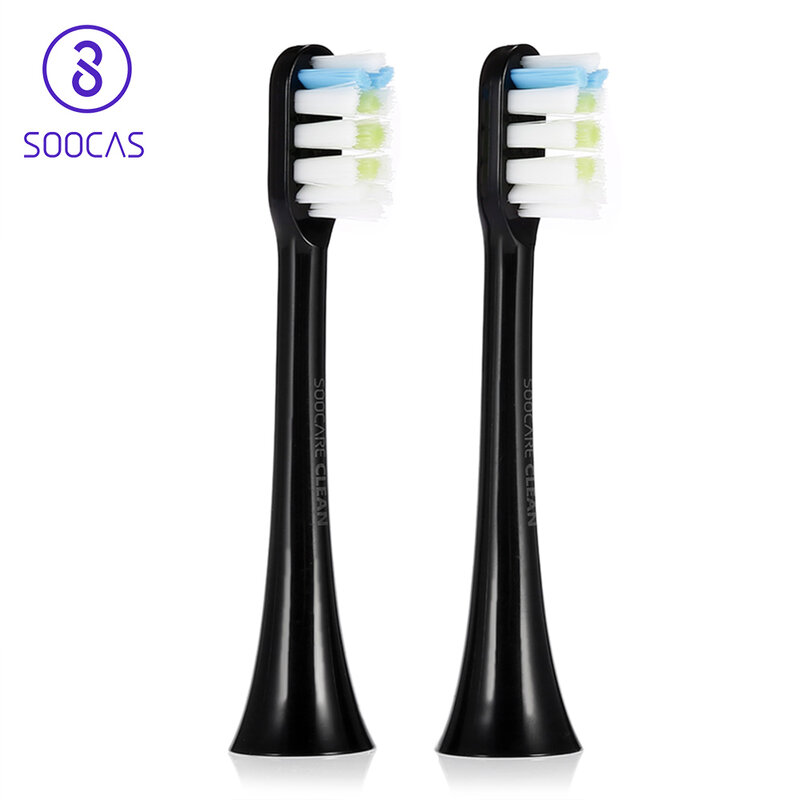 SOOCAS-Sonic Escova Elétrica Cabeças Substituição, Original Escova De Dentes Cabeças, X3, X1