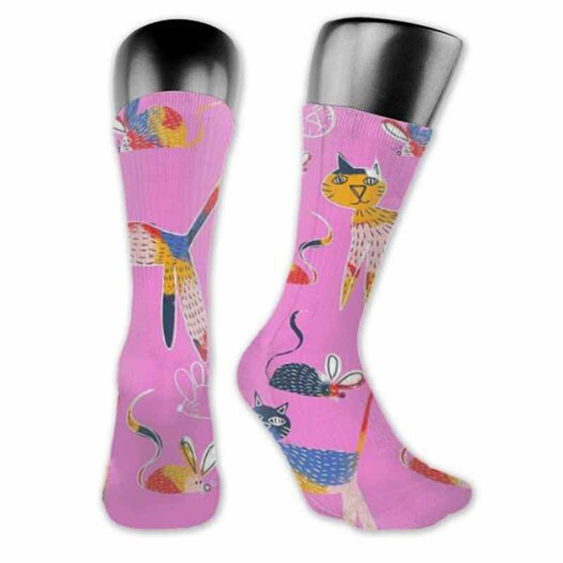 NOISYDESIGNS-calcetines largos con imagen personalizada para hombre y mujer, medias estampadas de estilo Harajuku, para otoño, envío directo