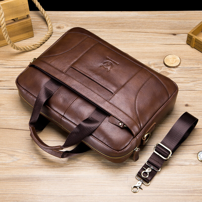 Брендовый мужской портфель из натуральной кожи, дизайнерские мужские сумки почтальона, винтажная деловая сумка для компьютера, модный мессенджер на плечо