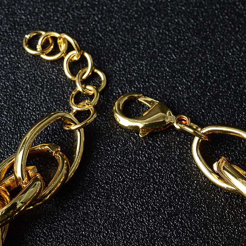 Sunny Jewelry-Pulseras de dijes chapadas en oro para mujer, cadenas de mano, cadena de eslabones, pulsera de bola, alta calidad, regalos de fiesta