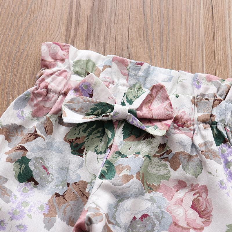 Jesień Baby Girl odzież ustawia moda maluch stroje z długim rękawem topy spodnie w kwiaty pałąk śliczne 3 sztuk noworodka odzież