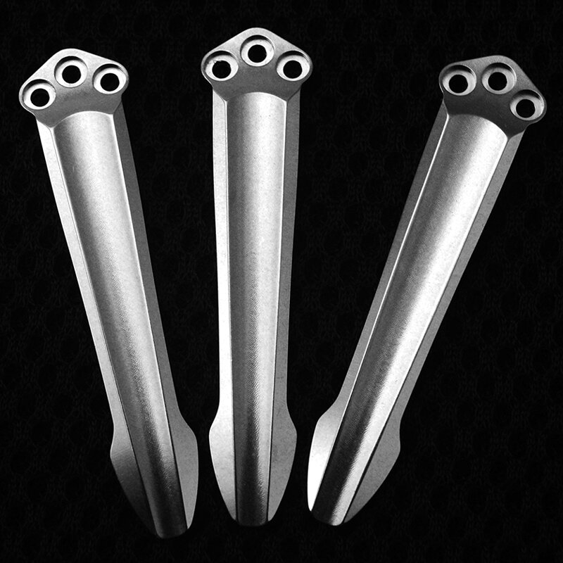 CNC Custom Made Titanium Pocket Clip Made For Benchmade Knives 3 Holes Pocket Clips & Folding Knife Parts Make Accessories