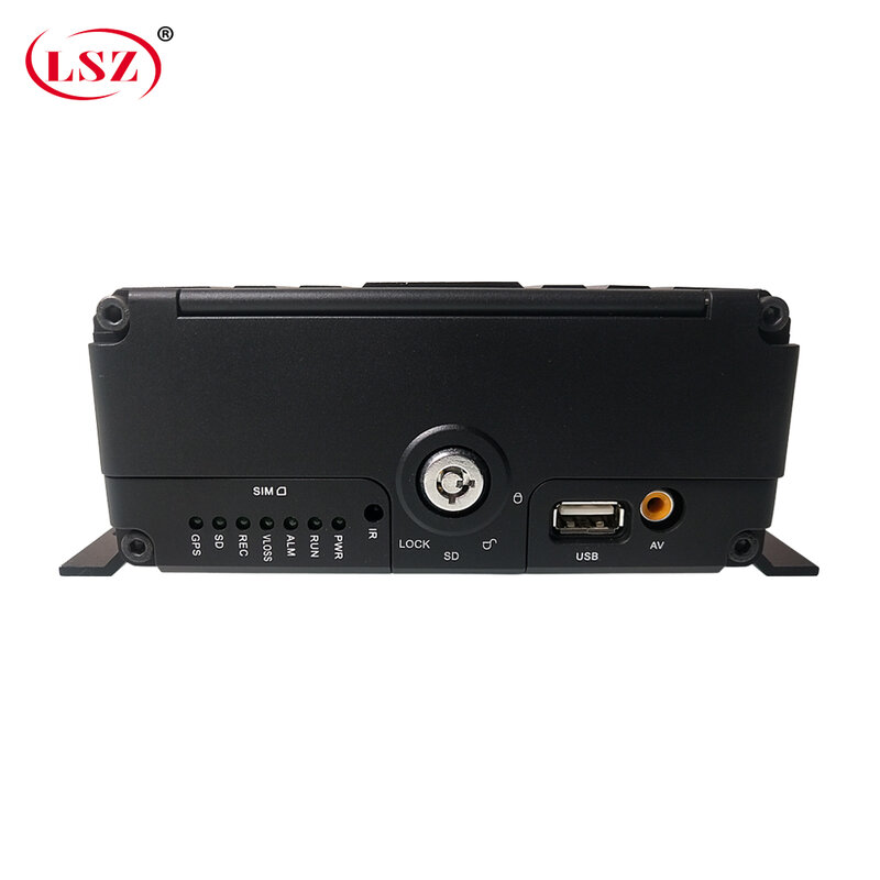 LSZ factory direct 4g gps wifi mdvr remote video surveillance host Wide voltage dc8v-36v fire truck /private car/heavy machinery