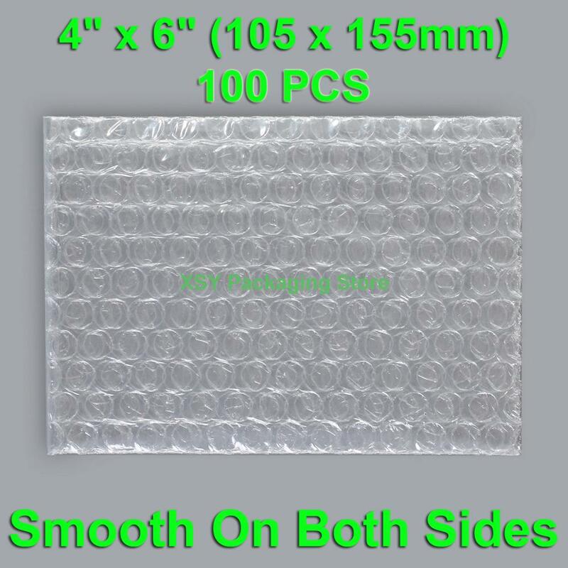 100 Stuks 4 "X 6" (105X155Mm) bubble Zakken Voor 2.5 Inch Harde Schijf Verpakking Elektronische Verpakking Enveloppen Poly Zakjes Clear