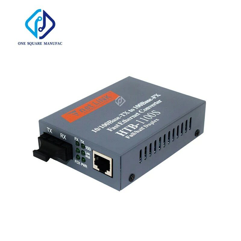 Netlink-メディアコンバーターHTB-1100S a/b,25km,シングルモード,dmファイバー,サイズ1310nm-tx sc,10/100mbps b 1550nm-tx