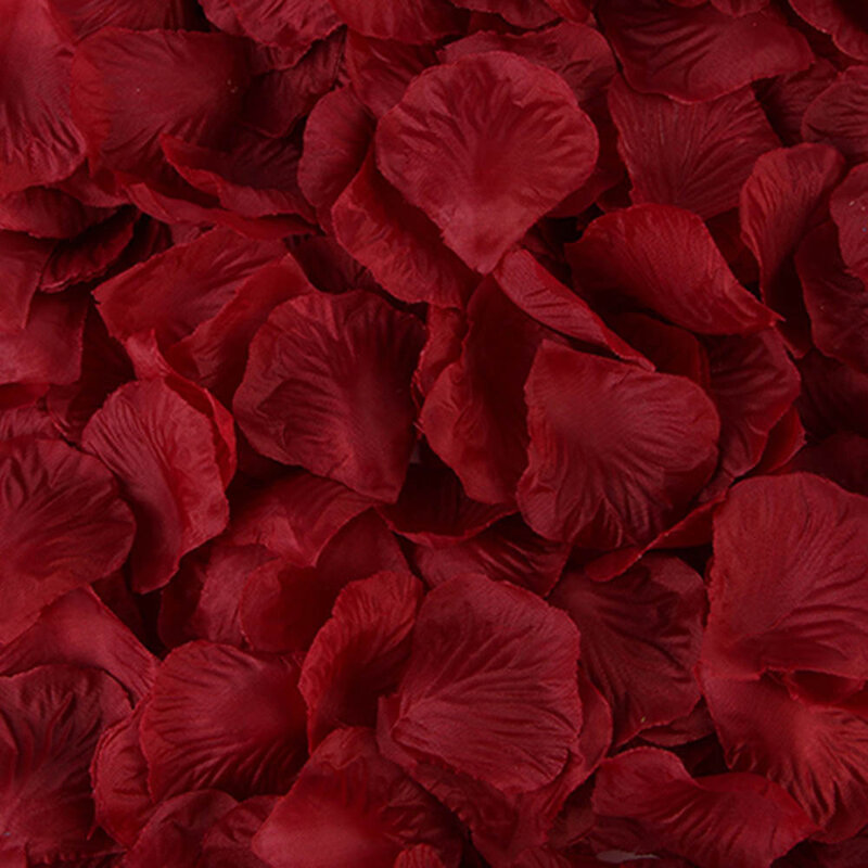 MOLANS 5*5cm Silk Cloth Stimulated Rose Petals for Wedding Room Arrangement Romantic Sweet Wedding Decorations 500/1000/2000Pcs