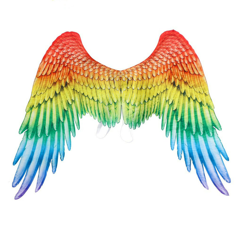 Roleparty – accessoires de carnaval pour adultes, accessoires de Cosplay, grand ange, ailes arc-en-ciel