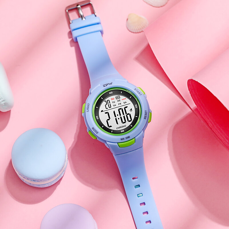 TPW Basic Digital นาฬิกาแฟชั่นนาฬิกากีฬาของขวัญสาว