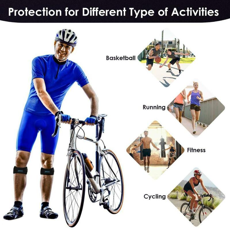 SKDK-rodillera ajustable de Gel de sílice, Protector de correa para el tendón de la rodilla, carrera deporte ciclismo, gimnasio, 1 unidad