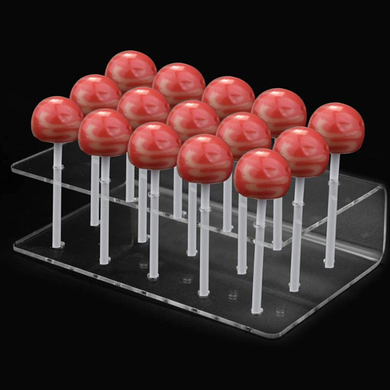 Kuchen Lollipop Halter Display-ständer Acryl Halter 15 Loch Klar Durable Candy Halter für hochzeit geburtstag dessert stehen