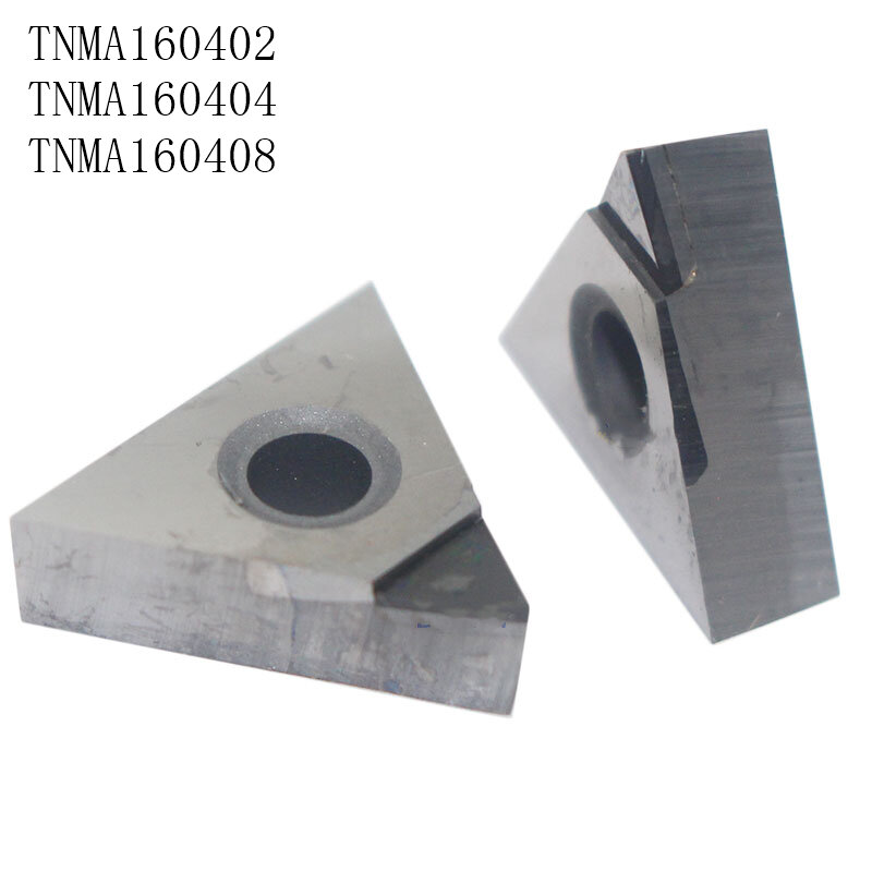 2 Buah TNMA160402 TNMA160404 TNMA160408 PCD CBN Sisipan Berlian Pisau Eksternal Alat Bubut untuk CNC Pemotong Putar