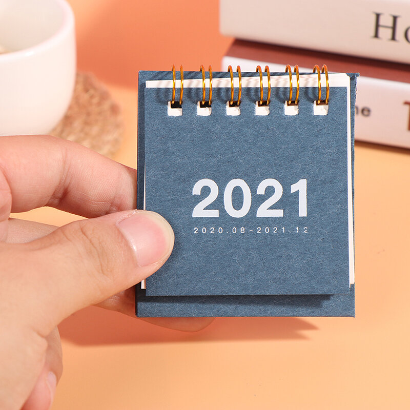 Mini Kalender 2020 2021 Creatieve Desktop Ornamenten Draagbare Werk Note Kalender Nieuwe Jaar Plan Schema Terug Naar School
