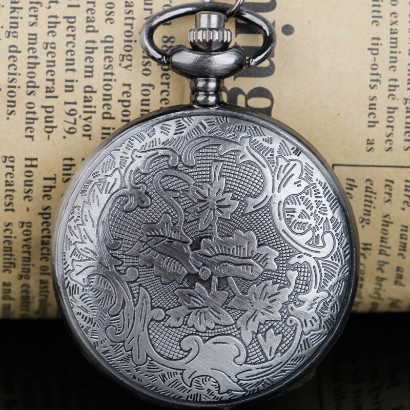 Retro ośmiornica pusta okładka kwarcowy zegarek kieszonkowy naszyjnik z brązu wisiorek ręcznie robiony zegar prezenty pamiątkowe dla mężczyzn kobiet