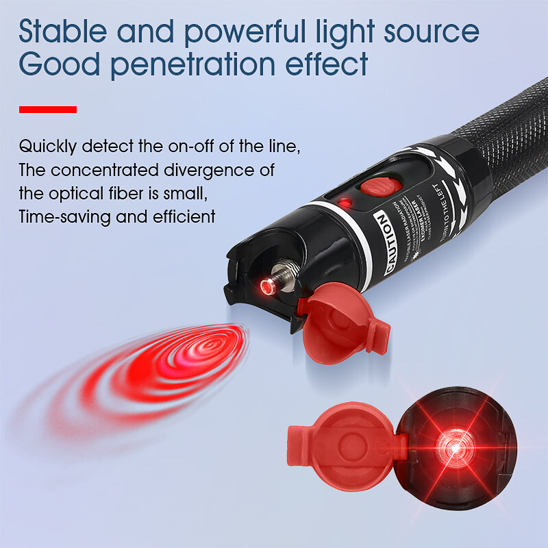 50MW Visual Fault Locator Fiber Optic Kabel Tester 50KM Palette VFL