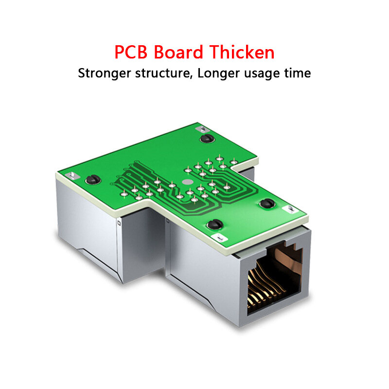 Переходник-разветвитель Ethernet RJ45 (гнездо) для маршрутизатора, ПК, ноутбука, IP-камеры, ТВ-приставки, 2 шт.