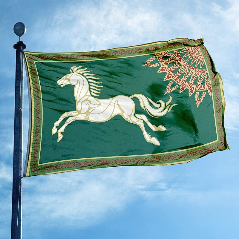 90x150cm o reino de rohan bandeira riddermark banner
