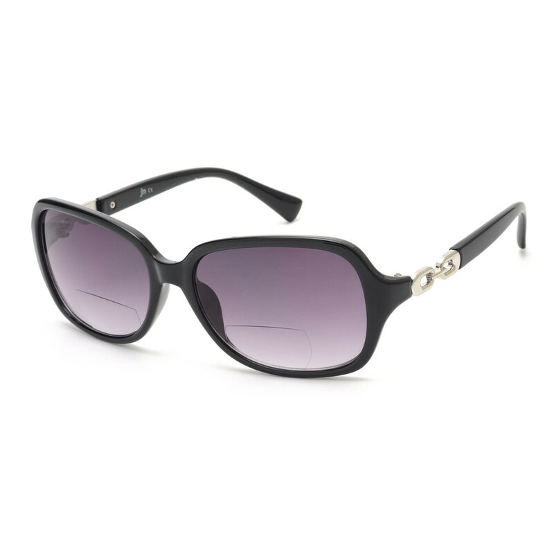 Jm Grote Rechthoek Bifocale Lezen Zonnebril Voor Vrouwen Vintage Oversized Dame Leesbril UV400