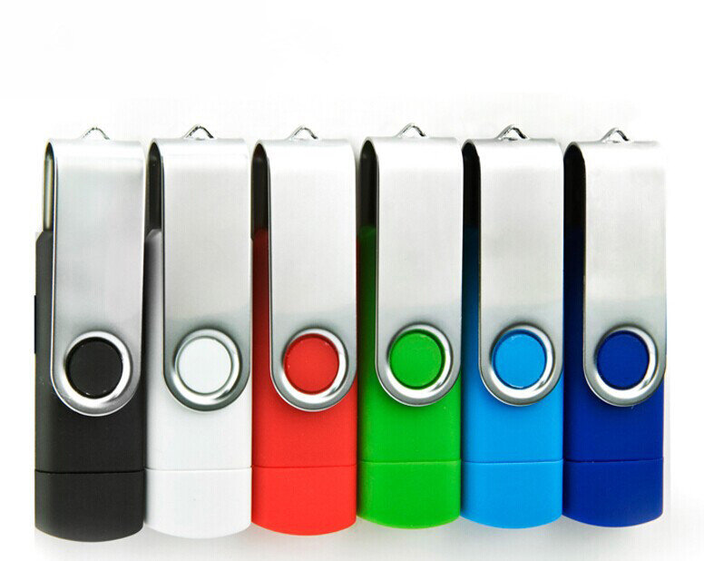 OTG teléfono Usb flash Tarjeta 8gb 16gb 32gb 64gb 128gb USB flash Drive color giratorio Pen Drive memory stick USB pendrive usb stick