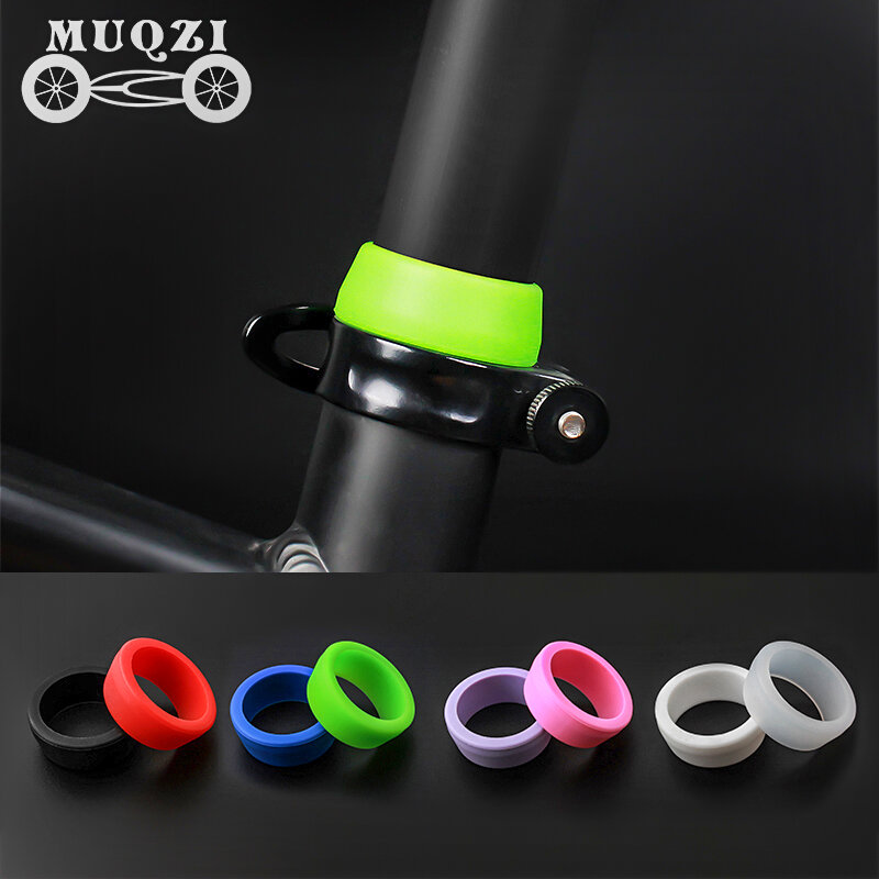 Muqzi 自転車シートポストシリカゲル防水防塵カバー弾性耐久性のあるラバーリング mtb ロードバイクシートポスト保護ケース