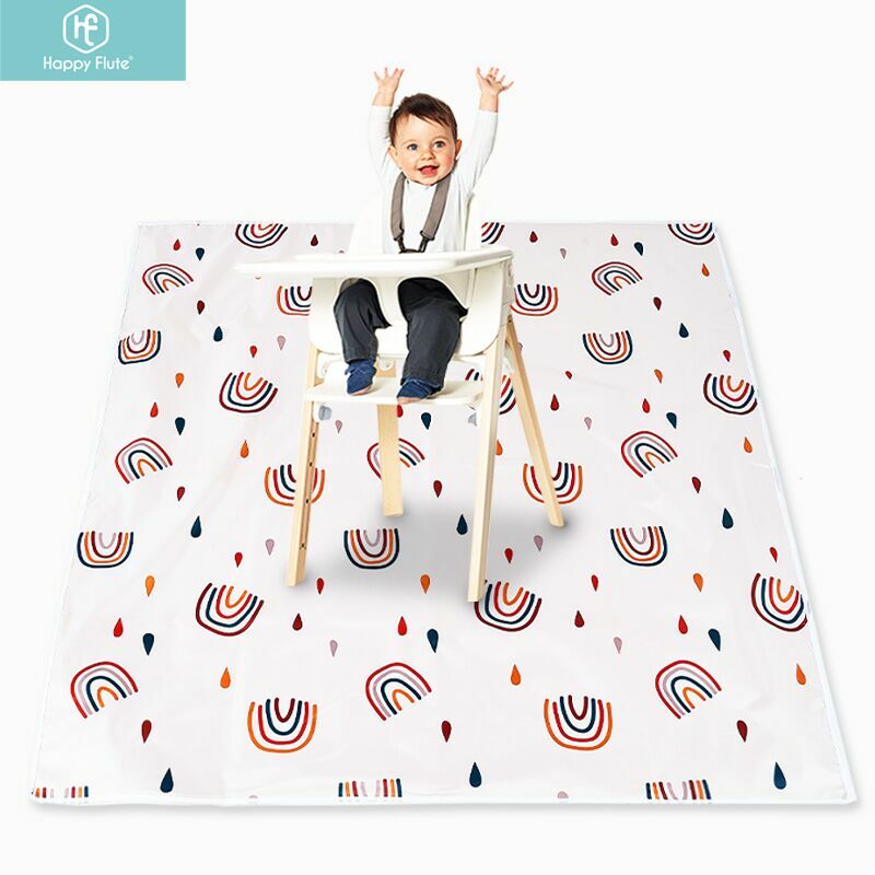 Happy Flute Baby Play Mat, Baby Crawling Mat Portable Waterproof , Anti-Slip Folding Mat Playmat For Baby Indoor Or Outdoor Use