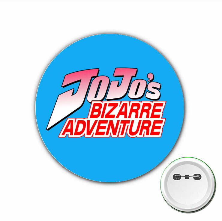 3 buah pin bros kartun lencana Cosplay petualangan aneh anime JoJo untuk tas ransel kancing aksesori pakaian