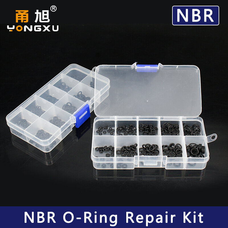 VMQ NBR Seal Ring Silicone Kit Thickness 1 / 1.5mm Nitrile Rubber NBR O-Ring Gasket Sealing Ring O Rings Rubber Kit Set-.-