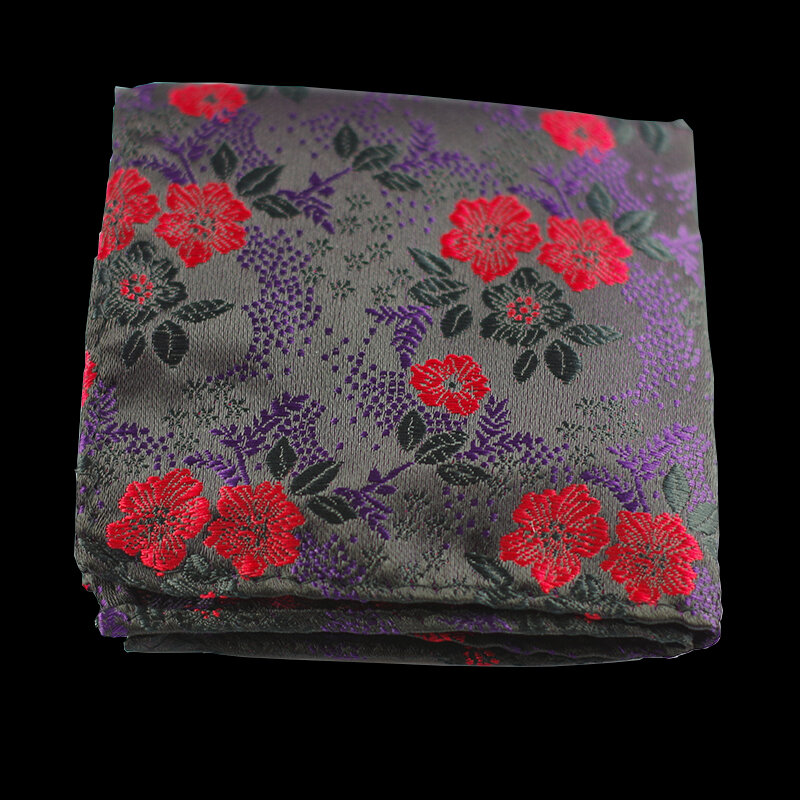 Ricnais jedwabna chusteczka dla mężczyzn moda zwierząt kwiatowy żakardowy kieszonkowy kwadrat na suknię ślubną Party Hanky Chest Towel
