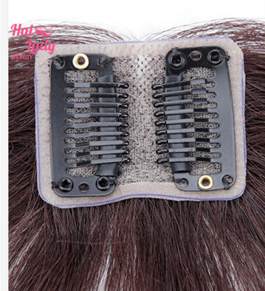 Halo Lady Beauty Clip en flequillo de cabello humano explosión de Aire brasileño piezas de cabello Invisible sin costura no remy Peluca de pelo de repuesto