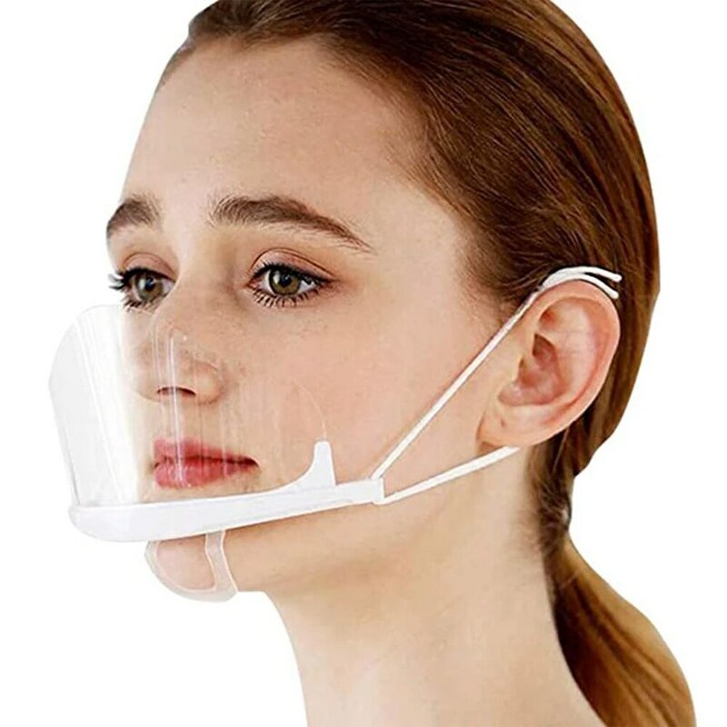Transparent Masks Permanent Anti Fog Catering Food Hotel Plastic Kitchen Restaurant Face Shield Kitchen Tools Chef's Special