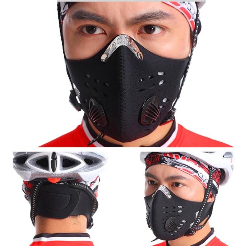 Fast Ship 95% Protective Activated Carbon Face Mask Filter Anit-fog Pollution Cycling Scarf Face Shield Dustproof Ski Masks