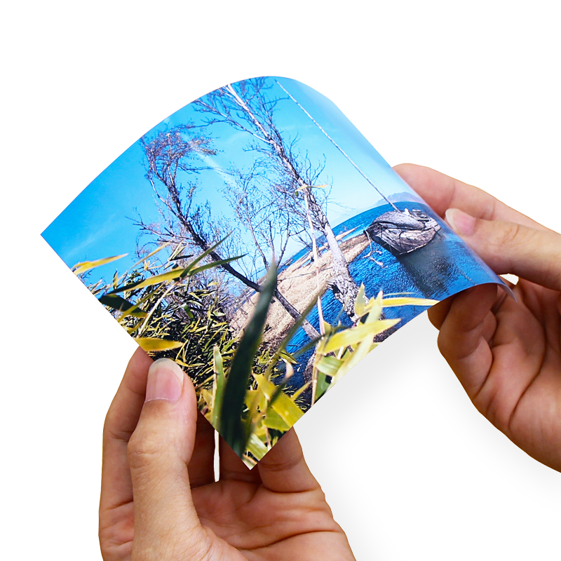 100 Lembar 100% Bubur Kayu Kertas Foto Mengkilap Super Putih Kertas Inkjet 3R