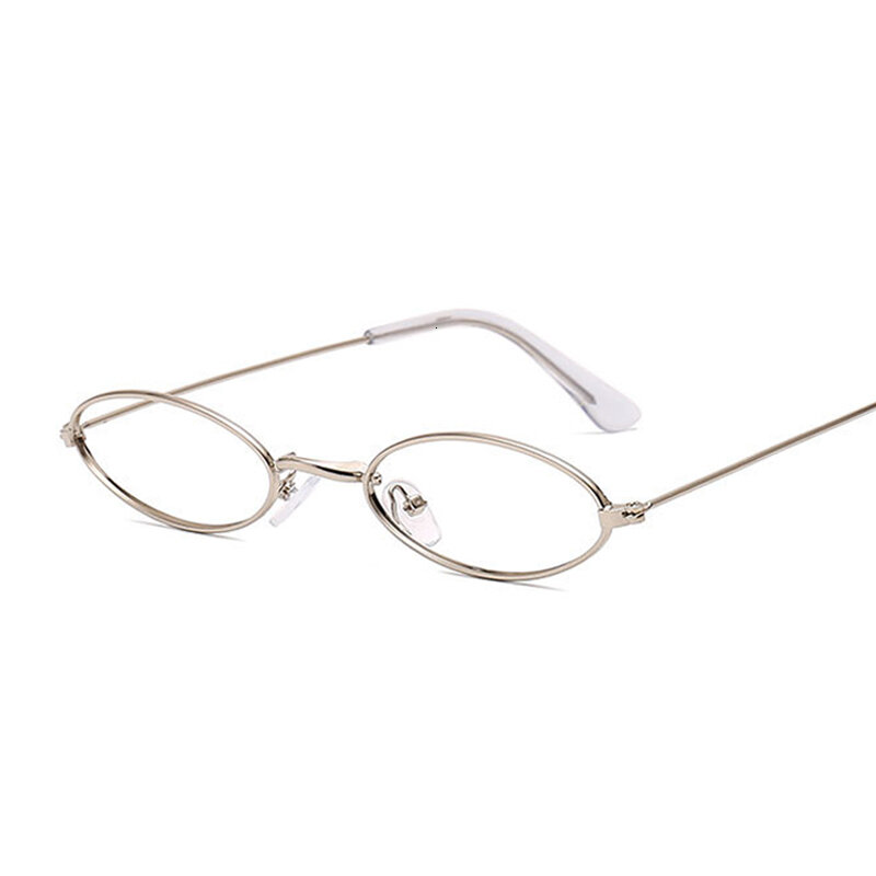 Gafas redondas pequeñas para hombre y mujer, montura óptica Retro para miopía, lentes transparentes de Metal, negras, plateadas y doradas