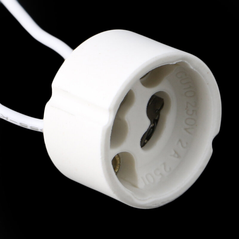 GU10 gniazdo żarówki LED lampa halogenowa uchwyt podstawa ceramiczne złącze przewodu