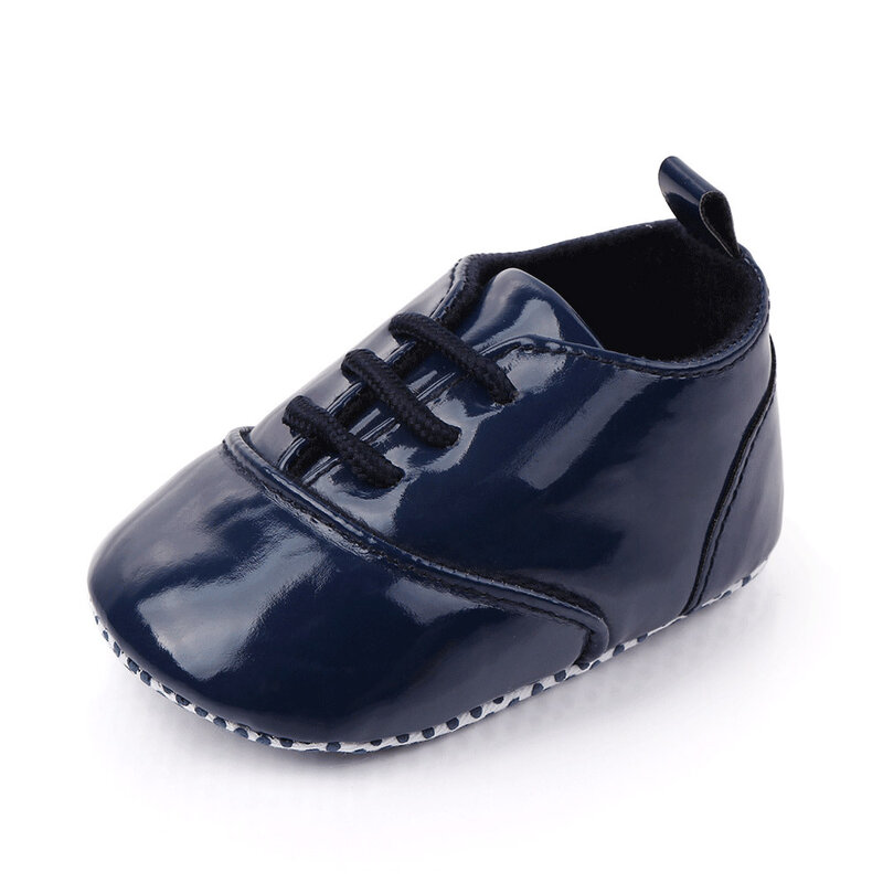 Zapatillas deportivas de cuero para bebé, zapatos antideslizantes de suela suave para recién nacido